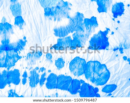 Dirty Art Wallpaper. Sky Watercolor Painting. Baby Blue On White Background. Vintage Tie Dye Design. Crumpled Tissue. Sky Grunge Ink Splash. Watercolor Splash.