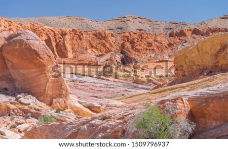 Amazingly colorful canyon in Valley of Fire State Park, NV.