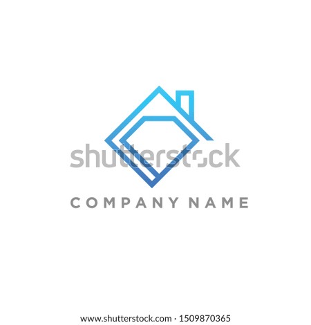 Real Estate Home Diamond Vector Logo 02