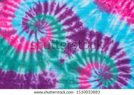 Colorful Abstract Psychedelic 
Tie Dye Double Swirl Design.