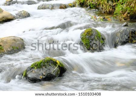 A beautiful flowing in Hokkaido