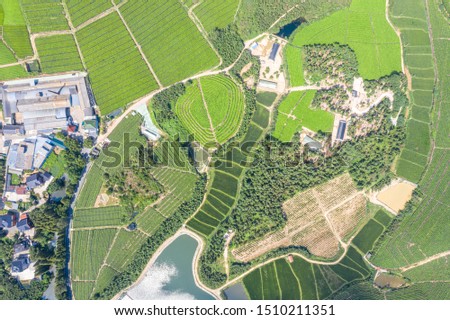 small village with farm in hangzhou china
