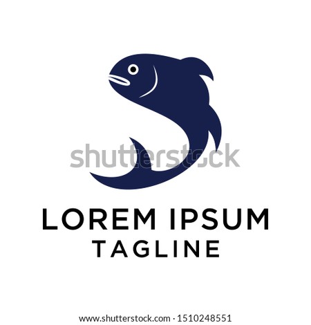 Fish Logo Design Template Vector