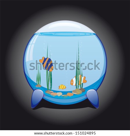 aquarium with tropical fishes 