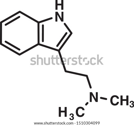 DMT molecular symbol psychedelic drug