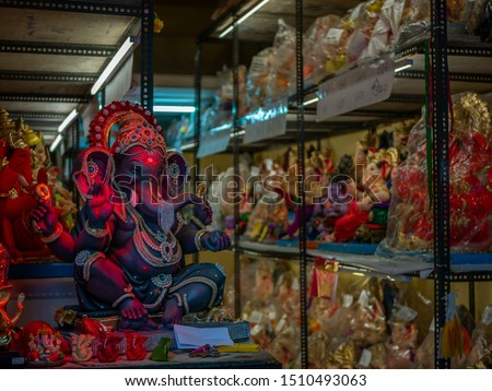 Statue of Lord Ganesha ready for Ganesh festival
