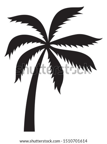Vector Palm Tree Simple Vintage