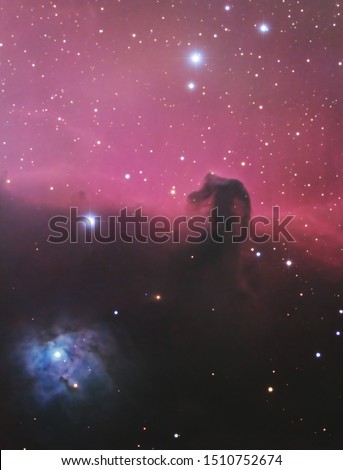The Horsehead Nebula in the constellation Orion.