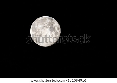 Full Moon. Picture of a Full moon in High Summer August