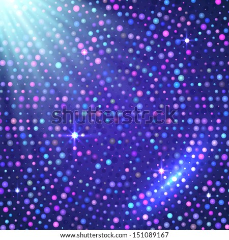Disco light vector shining background