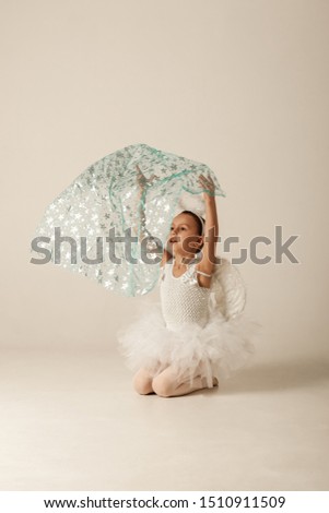 photo session of a little ballerina