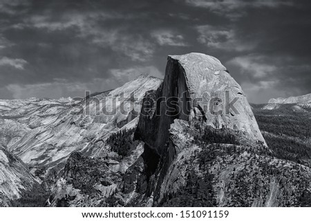 Beautiful Image of half Dome from Glacier point,Yosemite