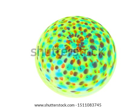 scenery green color lighting in bokeh on white screen with blurry vision style so dramatic pattern for abstract background