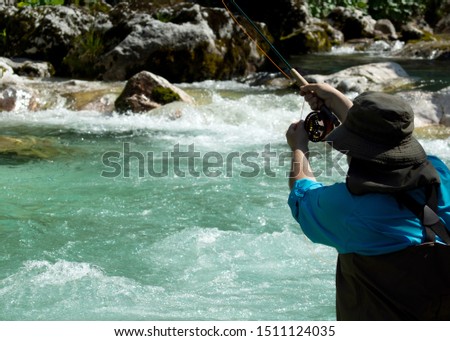 Flyfishing on the Soca River in Slovenia