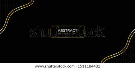 Golden Line color decorative landscape background. backdrop, web, banner, ads