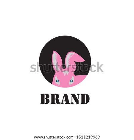 Rabbit Logo template vector icon design
