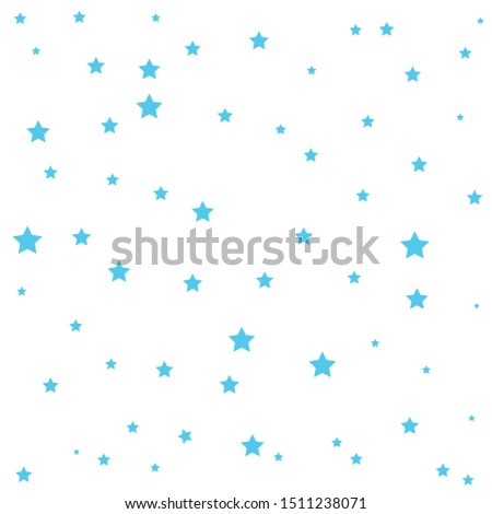 white background on blue stars pattern vector