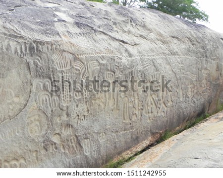Ingá Stone, prehistoric art. Paraíba, Brazil.
