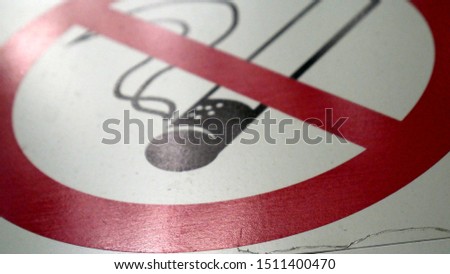 No smoking sign. Health Care, Ban on Smoking and Tobacco