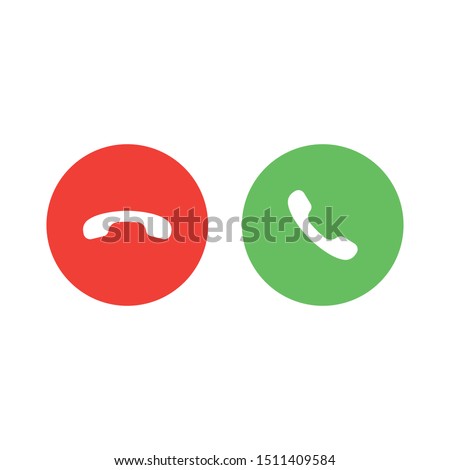 Red and green yes no buttons icon isolated on white background. Answer and decline symbol modern, simple, vector, icon for website design, mobile app, ui. Vector Illustration Royalty-Free Stock Photo #1511409584