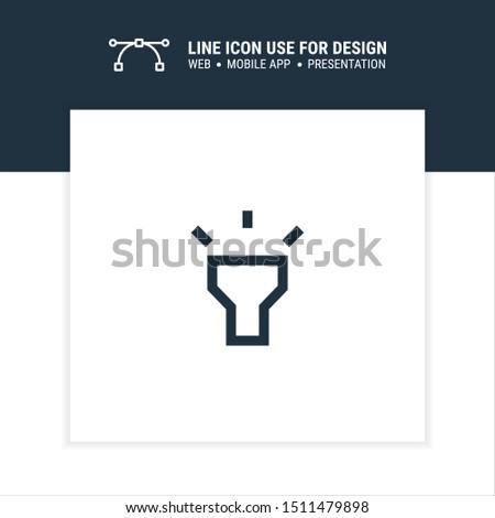 flashlight icon design vector illustration