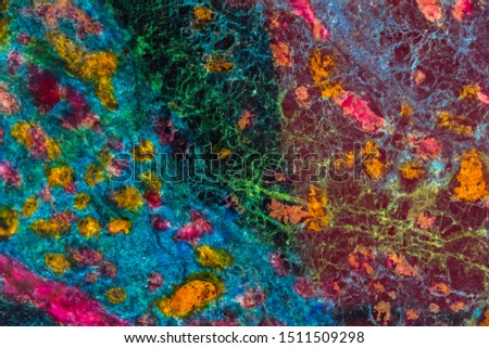 The Background of Abstract Art Patterns of Color Ceramic Ink Spots