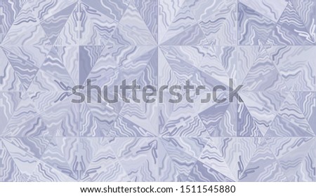 Festive background. Seamless pattern. Snowflakes arranged in a honeycomb structure. Randomly painted elements. 