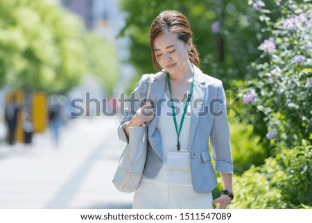 tired business woman in japan