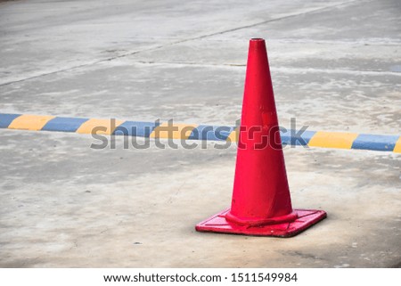 traffic cone. Taken from the garage.