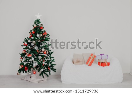 Christmas Tree House Interior new year holiday gifts winter decor