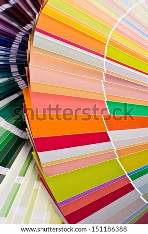 Paint samples.Sample of colorful paint. Choosing the right color.