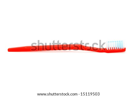 tooth brush isolated on a white background Royalty-Free Stock Photo #15119503