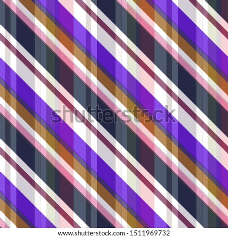 Vector striped seamless pattern with diagonal stripes. Colorful background. Wrapping paper. Print for interior design and fabric. Kids background. Backdrop in vintage style.