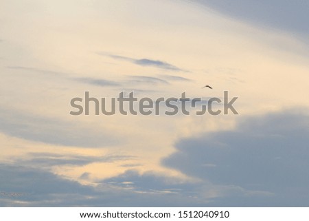 Sky with clouds background image.