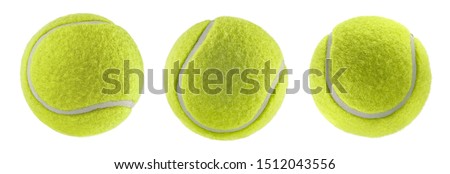 tennis ball isolated without shadow - photography Royalty-Free Stock Photo #1512043556