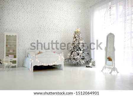 Design in a photo studio for Christmas and New Year