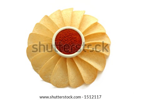 Potato chips - with red pepper