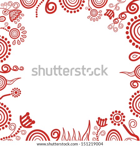 Floral pattern background happy birthday greeting card illustration
