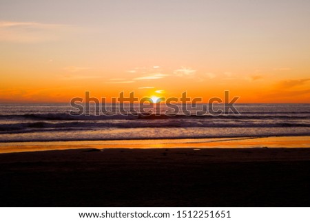 ocean sunset in san diego california