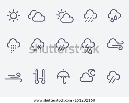 weather icons Royalty-Free Stock Photo #151232168