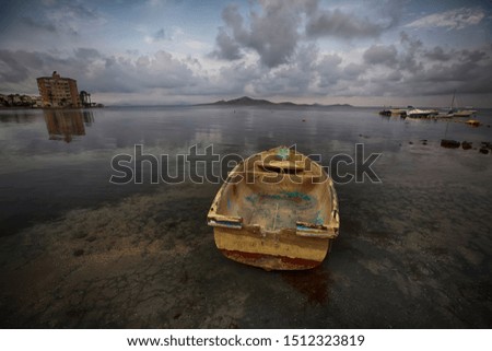 Seascape with sky and dramatic clouds