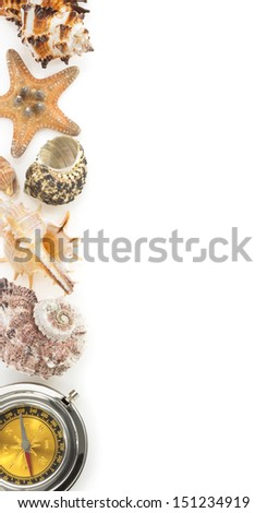 sea concept isolated on white background