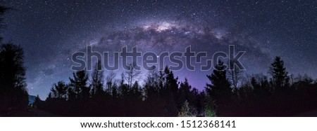 Milky way milkyway galaxy in chile patagonia pucon astrophotography