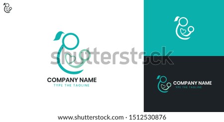 Maternity logo - All elements on this template are editable with vector software, suitable for Maternity Logo Business / Industry.