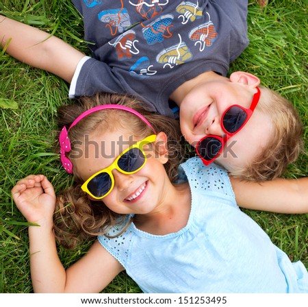 Happy kids Royalty-Free Stock Photo #151253495