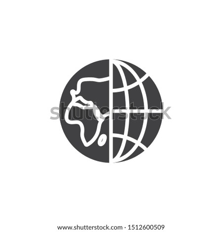 World grid vector icon. filled flat sign for mobile concept and web design. Geography globe grid glyph icon. Symbol, logo illustration. Vector graphics