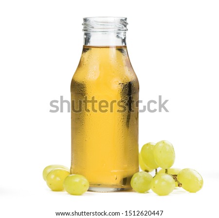 Some Grape Juice isolated on white (selective focus)