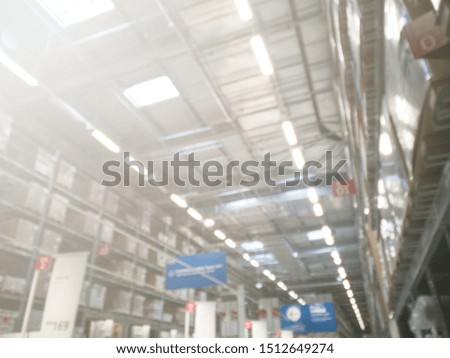 defocused images of environment and people shopping inside a hypermarket with added flares 