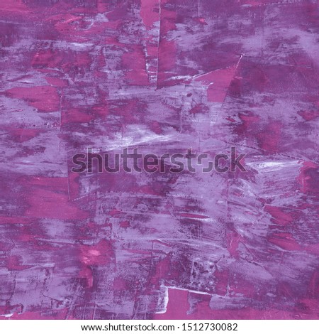 Violet Decorative Stucco Surface. Wall Texture. Abstract Background