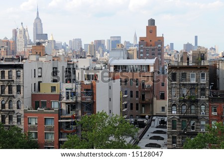 Looking uptown from Houston Street, Lower Manhattan, New York, New York